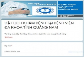 Bệnh viện Đa khoa Quảng Nam triển khai đăng ký khám chữa bệnh online