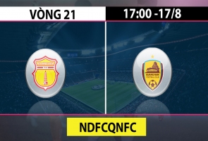 Vòng 21 VLeague 2019 - Nam Định vs Quảng Nam