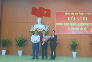 PHƯỚC SƠN- Điều động ông Lê Quang Trung giữ chức vụ Phó Bí thư Huyện ủy