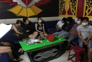 Tam Kỳ- Phát hiện nhiều thanh niên tụ tập sử dụng ma túy trong quán karaoke