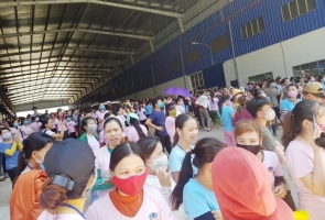 Hàng ngàn công nhân Panko Tam Thăng ngưng việc tập thể