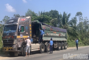 Thanh tra dàn trận xử lý xe quá tải, quá khổ ở Đà Nẵng-Quảng Nam