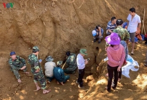 Phước Sơn- Tìm thấy hố chôn tập thể 17 chiến sĩ đặc công